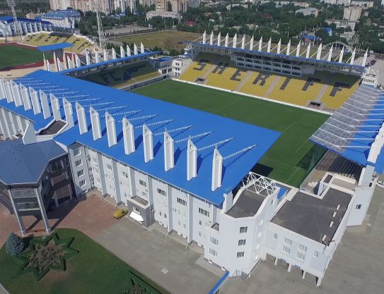 New grass at the Main Arena of sports complex Sheriff