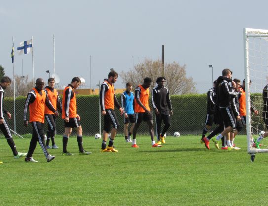 FC Sheriff in Cyprus. Prior to the match FC Spartak - FC Sheriff